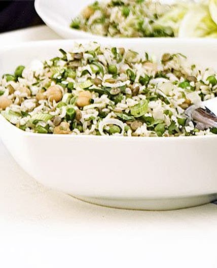 Lemony rice & peas