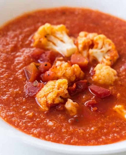 Tomato Soup with Cauliflower
