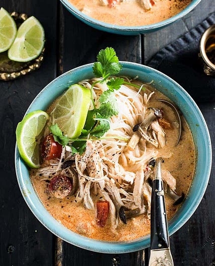 Crock Pot Thai Chicken Soup