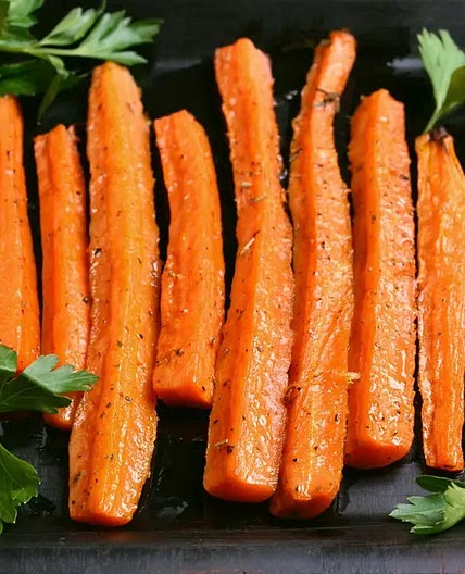 Zanahorias Asadas en Freidora Sin Aceite