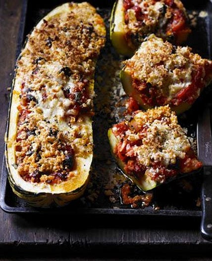 Spanish stuffed marrow