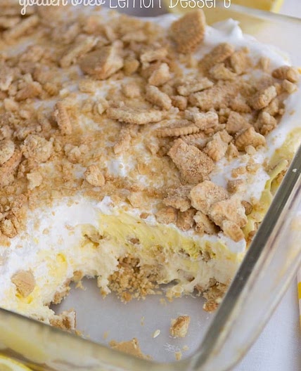 No Bake Golden Oreo Lemon Dessert