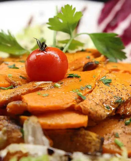 Calabaza asada en freidora sin aceite