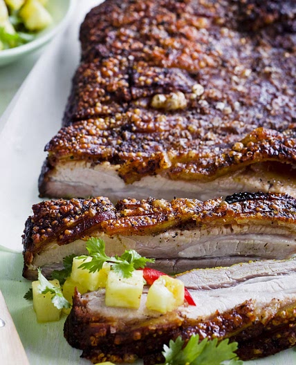 Indian roasted pork belly