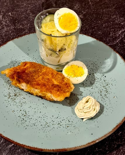 Selbst gemachte Fischstäbchen