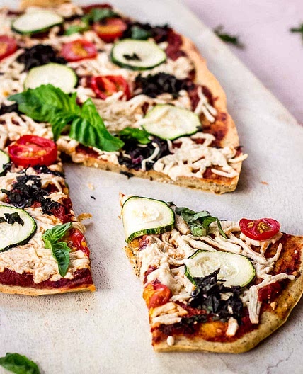 Chickpea Flour Pizza Crust (gluten-free & vegan)