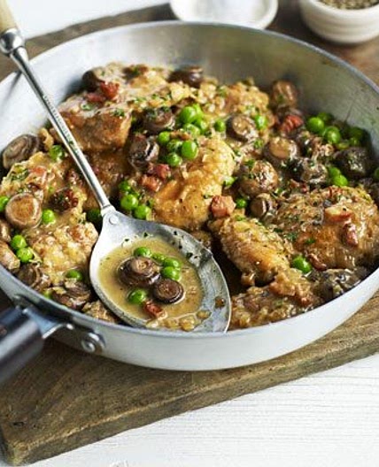 Chicken and mushrooms