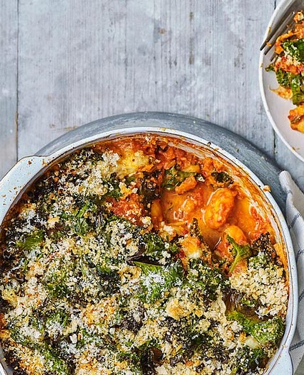 Kale and gnocchi parmesan bake