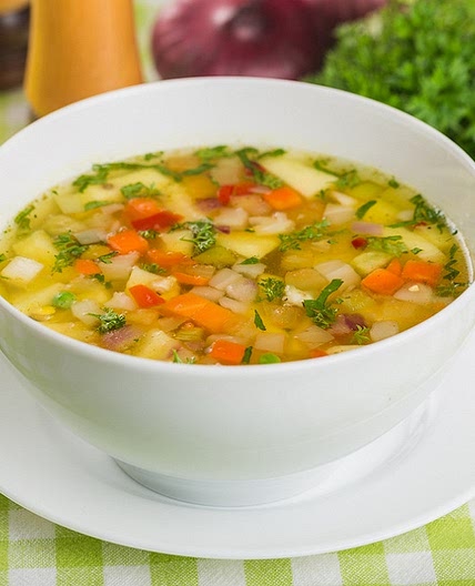 Soupe de légumes variés