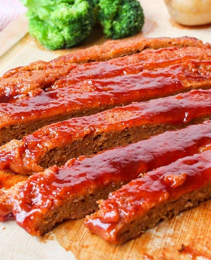 Delicious vegan ribs