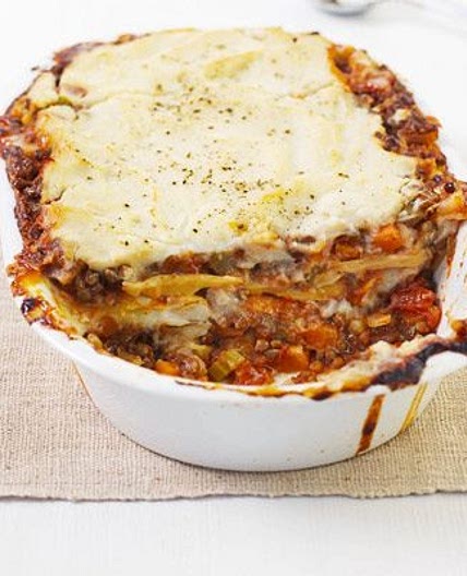 Lentil lasagne