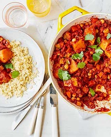 Butternut squash & chickpea tagine