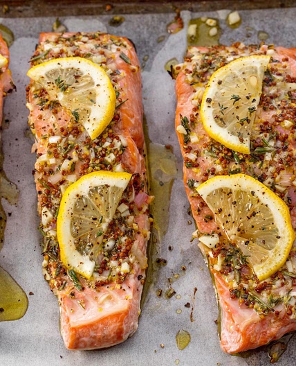 Broiled Salmon