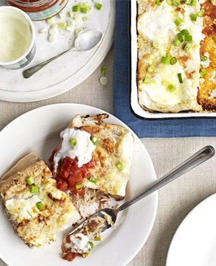 Rice & bean enchiladas