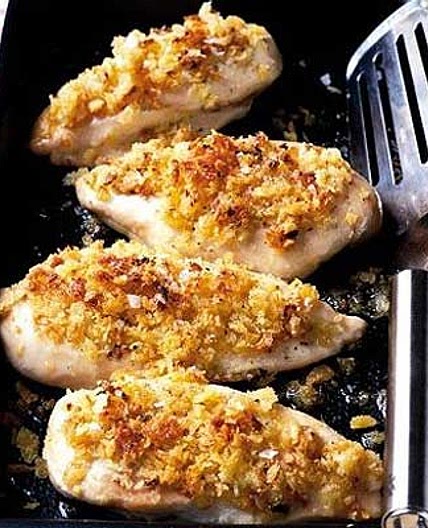 Inside-out chicken kiev