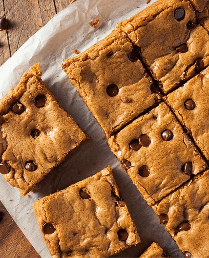 Butterscotch Chocolate Chip Blondies