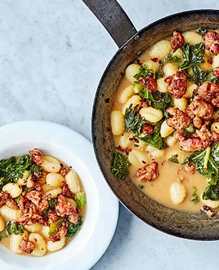 Sausage, kale & gnocchi one-pot