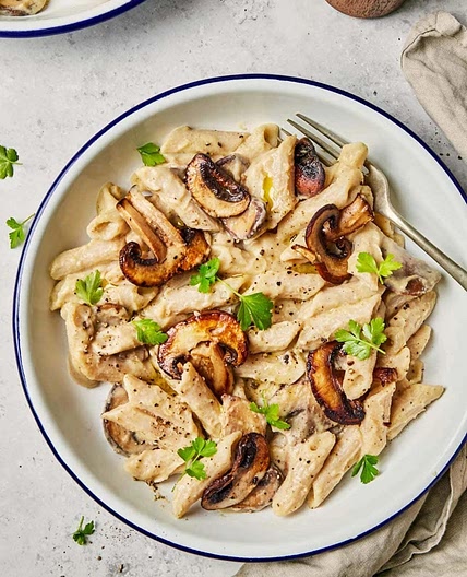 Vegan Creamy Mushroom Pasta
