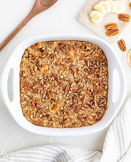 Maple Pecan Baked Oatmeal