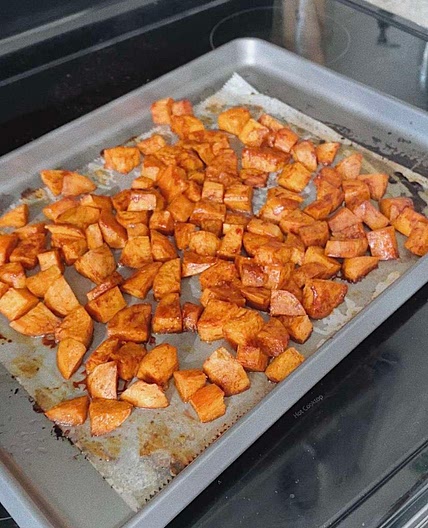 Honey Roasted Sweet Potatoes