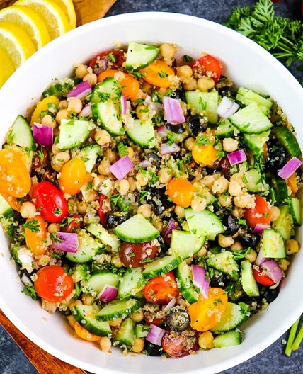 Quinoa Chickpea Salad