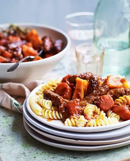 Slow-cooker sausage casserole