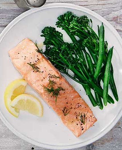 Baked salmon
