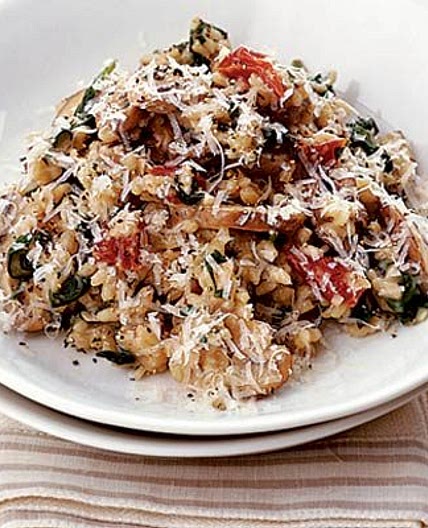Mushroom & spinach risotto