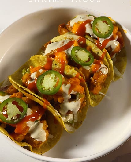 Spicy Shrimp Tacos with Mango Salsa 