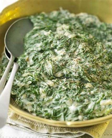 Creamed spinach