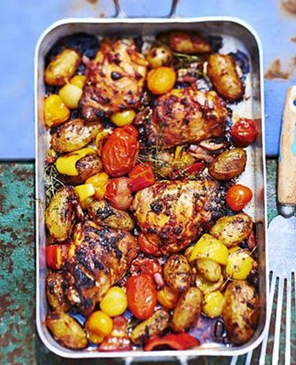 Amatriciana chicken traybake