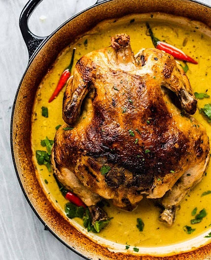 Coconut Milk Braised Chicken Recipe