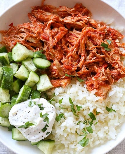Easy Shredded Harrisa Chicken