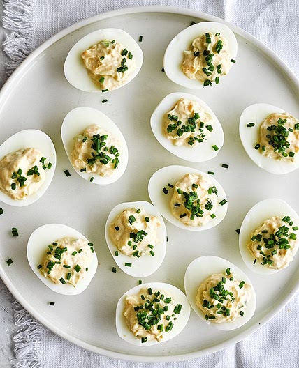 Classic devilled eggs