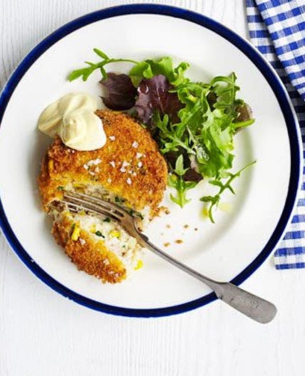 Tuna & sweetcorn fish cakes