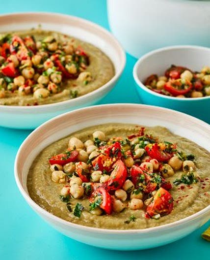 Chickpea soup with chunky gremolata