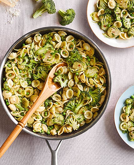 Orecchiette With Brussels Sprouts & Broccoli