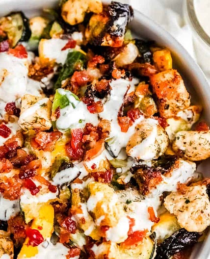 Keto Chicken Bacon Ranch Bowl