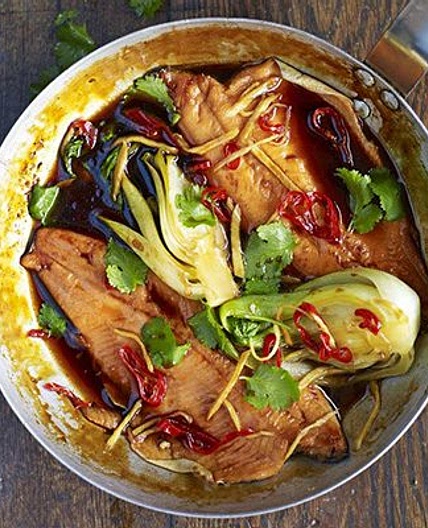 Vietnamese caramel trout