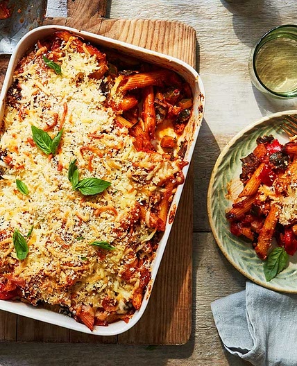 Vegetable pasta bake