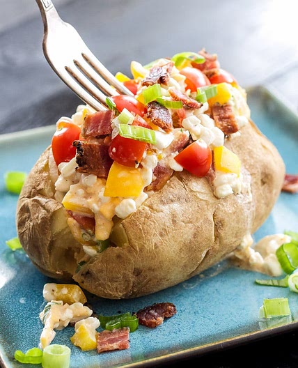 Healthy Loaded Baked Potatoes