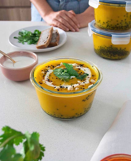 CARROT, GINGER & LENTIL SOUP (MEAL-PREP)