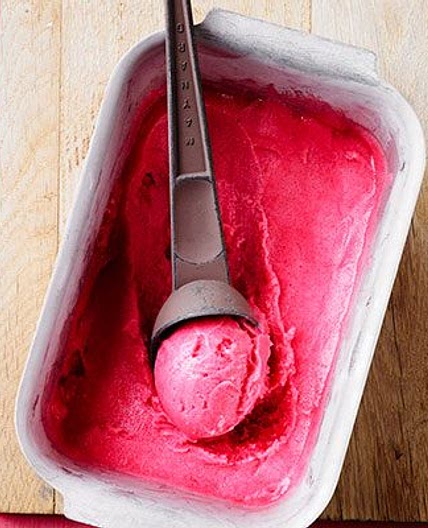 Rhubarb & star anise sorbet