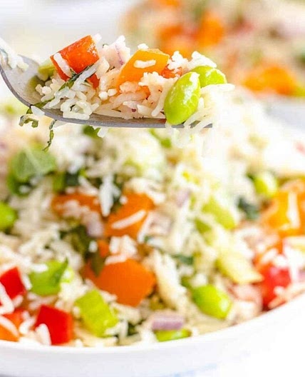 Basmati Rice Salad with Mint and Edamame Recipe