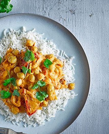 Tomato & chickpea curry