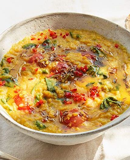 Tomato & spinach kitchari