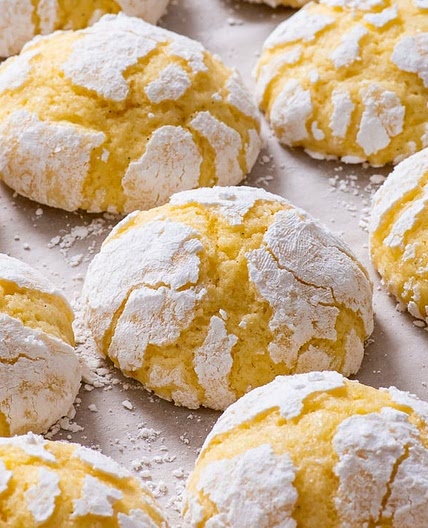 Gluten Free Lemon Crinkle Cookies