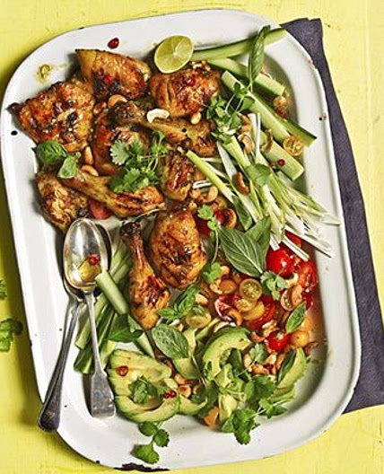 Chilli-lime chicken salad