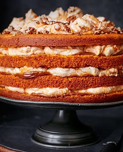 Pumpkin & caramel cake