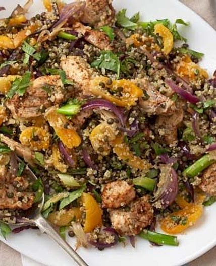 Spicy Cajun chicken quinoa